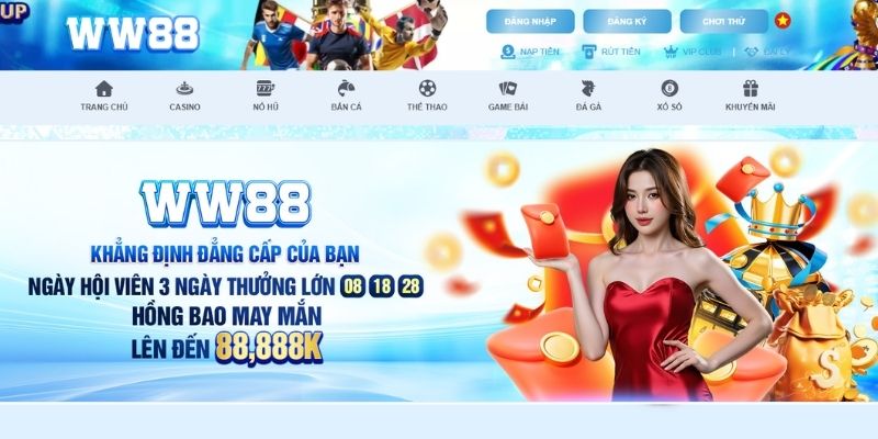 Những ưu điểm vượt trội chỉ có tại WW88